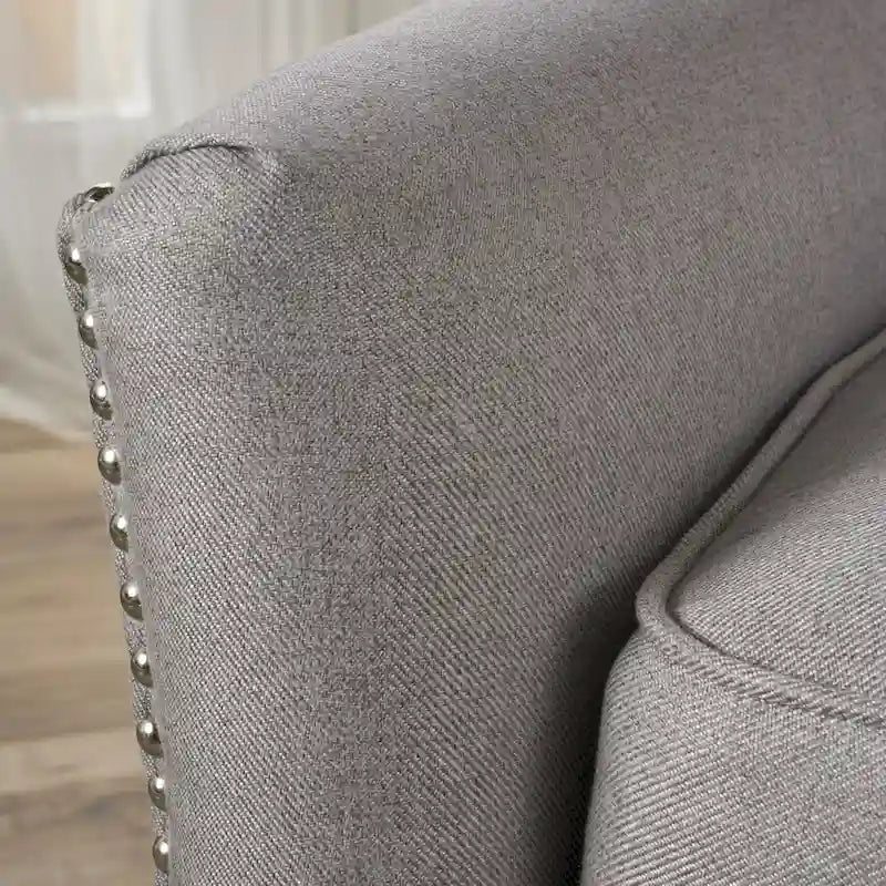 Fauteuil inclinable en tissu capitonné – Café / Charbon foncé / Bleu sarcelle foncé / Gris clair – Simple
