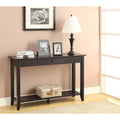 Noir / Espresso / Cerisier / Gris / Bois flotté / Blanc – Console 1 tiroir avec étagère inférieure – Simple