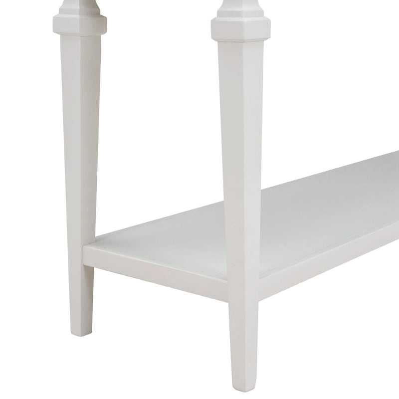 Table console à 3 tiroirs gris délavé / expresso / blanc antique / bleu marine – simple