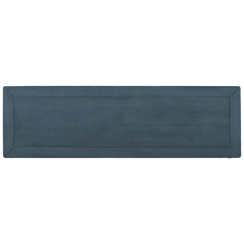 Table console à 3 tiroirs gris délavé / expresso / blanc antique / bleu marine – simple