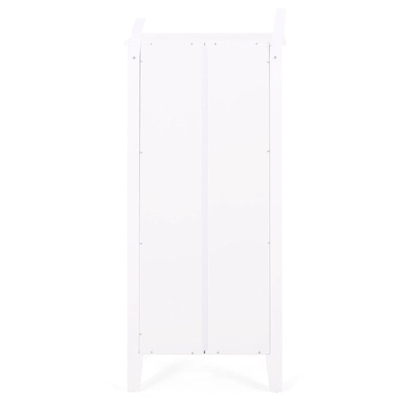 Étagère de Rangement au Sol avec Tiroir – Gris / Blanc, Cadre en Croix, Pour 1 Ménage