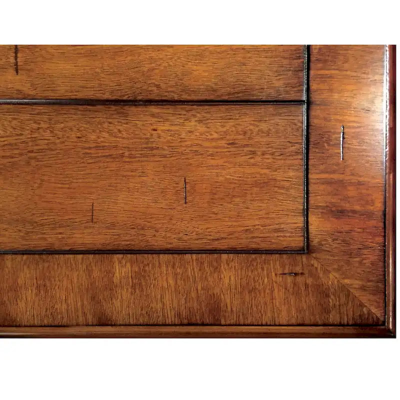 Table de salle à manger extensible en chêne antique/noir bicolore avec rallonge amovible – 6 à 8 places
