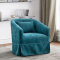 Fauteuil tonneau pivotant à 360° en tissu Vert / Bleu / Orange / Gris / Beige / Jaune / Noir – 1 place