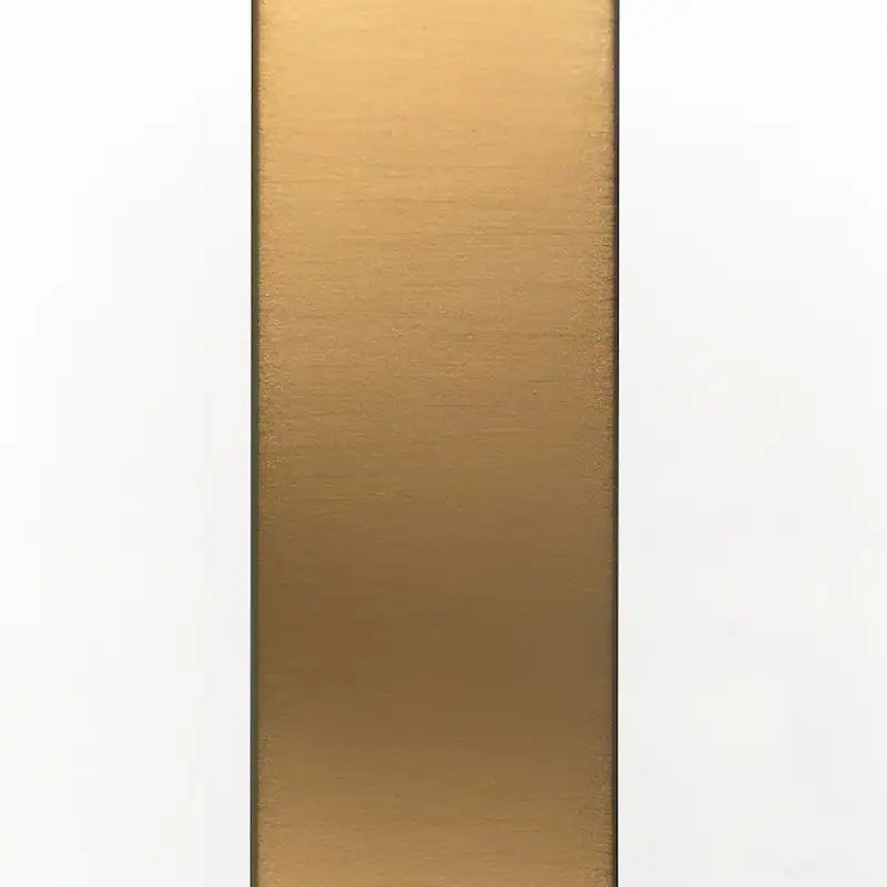 Console en Laiton / Bronze Bruni / Acier Nickel Satiné avec Plateau et Étagères en Verre Trempé – Simple