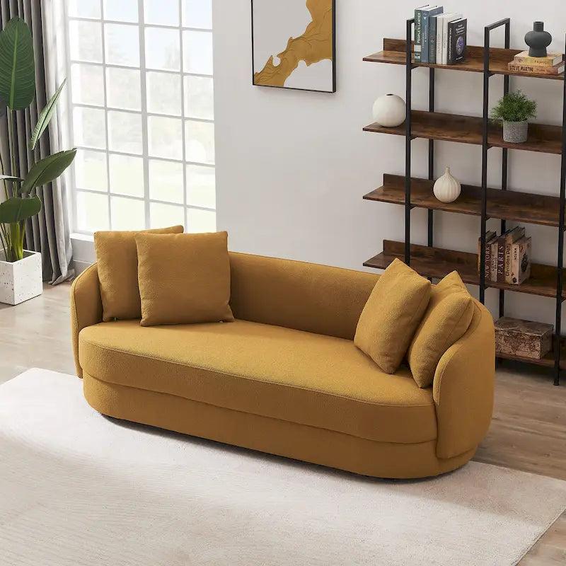 Banc de rangement en velours jaune/vert/gris foncé/blanc/noir/camel avec cadre en bois – Individuel