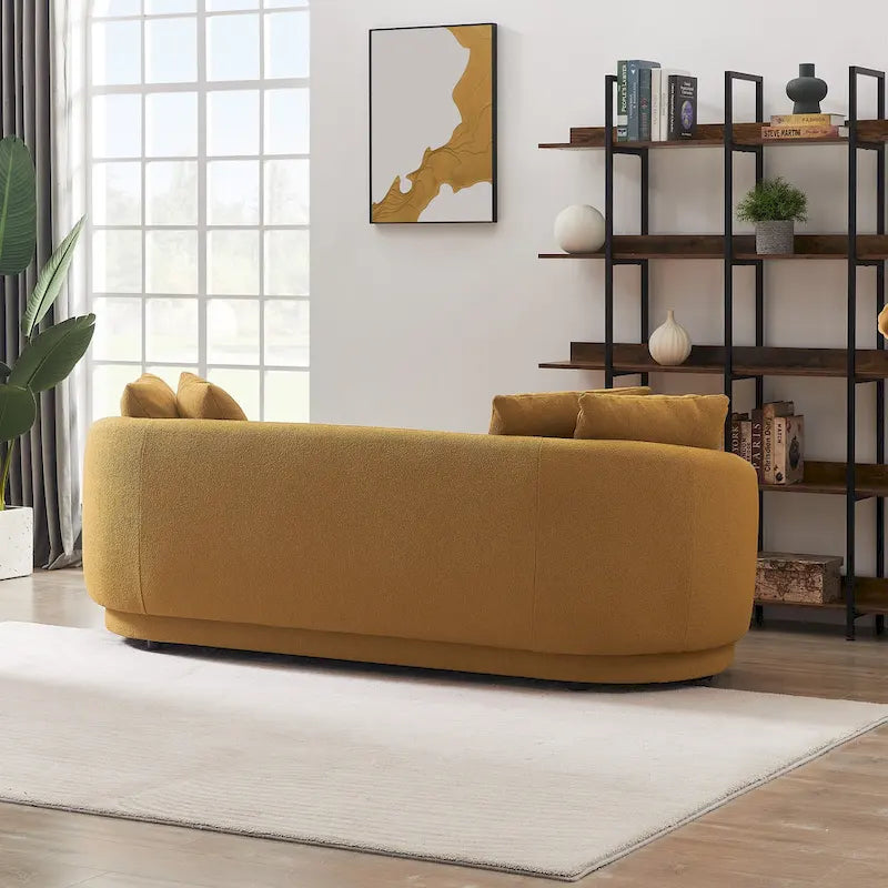 Banc de rangement en velours jaune/vert/gris foncé/blanc/noir/camel avec cadre en bois – Individuel