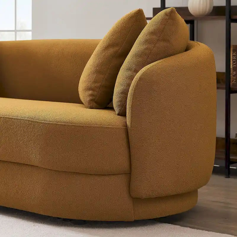 Banc de rangement en velours jaune/vert/gris foncé/blanc/noir/camel avec cadre en bois – Individuel