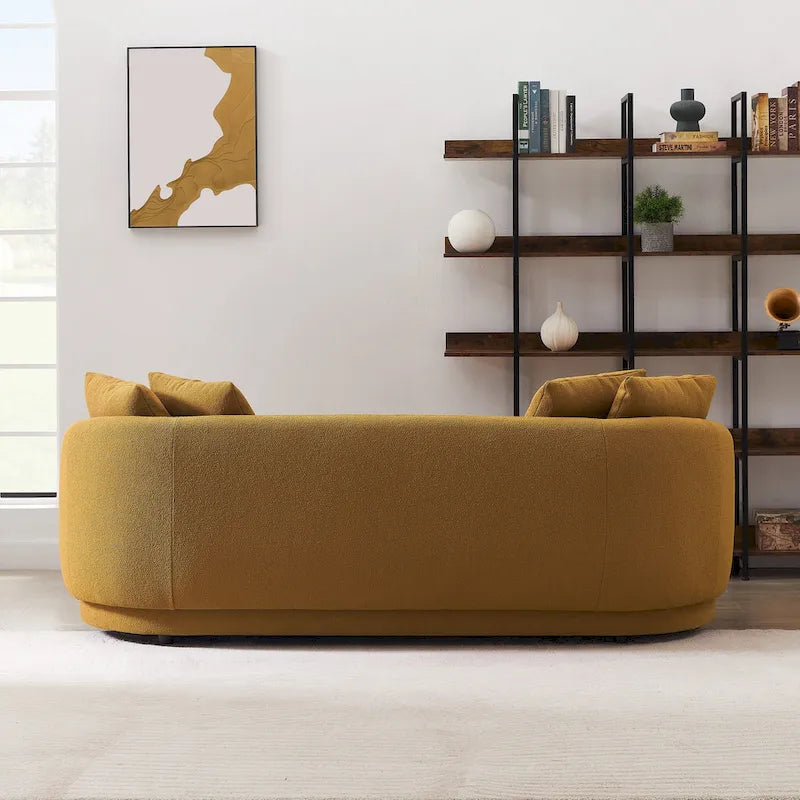 Banc de rangement en velours jaune/vert/gris foncé/blanc/noir/camel avec cadre en bois – Individuel