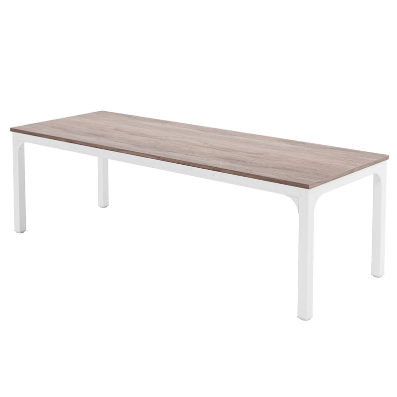 Bureau d'ordinateur extra long de 199,9 cm – Marron / Noir / Blanc / Taupe / Naturel / Marron et blanc, industriel, pour 2 personnes