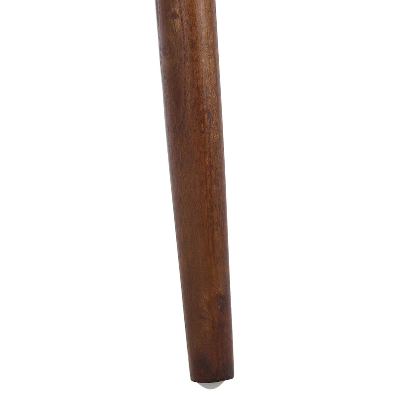 Chaise de salle à manger tressée avec accoudoirs noire / blanche / marron, à l'unité