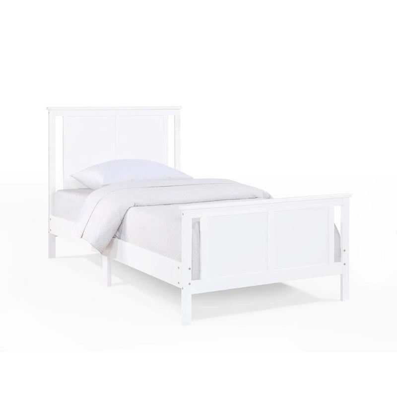 Lit réversible simple panneau bleu nuit / blanc / gris / noir – Une place