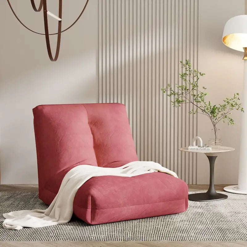 Pouf géant surdimensionné avec accoudoirs – Monoplace – Gris / Vert / Blanc / Rose / Jaune